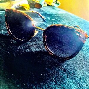 Quay Australia Flat Out 60mm Cat Eye Sunglasses  Tortoise /Brown